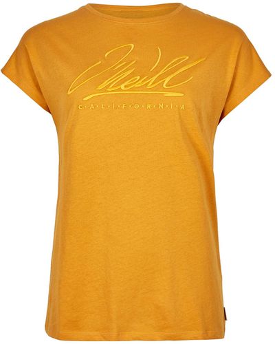 O'neill Sportswear Signature T-shirt - Orange