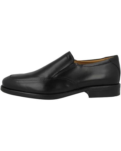 Geox U Federico Z - Smooth Leather Shoes - Black