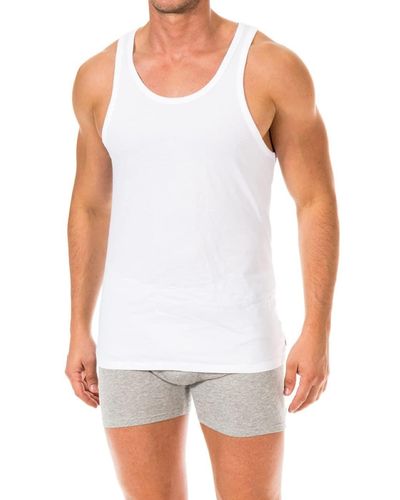 Calvin Klein Hombre Pack de 2 Camisetas de Tirantes Slim Fit - Blanco