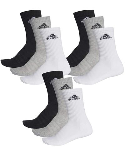 adidas 9 pair Performance CUSHIONED CREW 3p Tennis Socks sport socks - Noir
