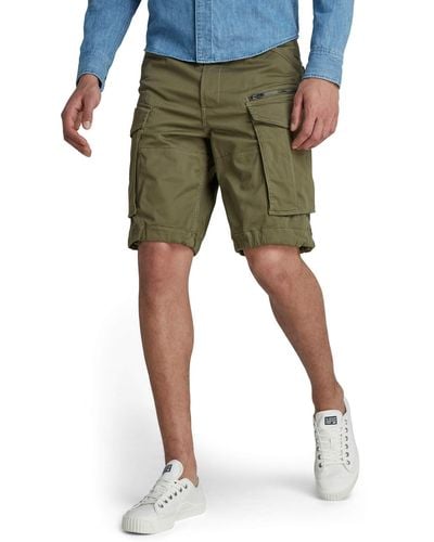 G-Star RAW Rovic Zip Relaxed 1\\2-Length Shorts, Pantalones Cortos Hombre, Negro (Dune 239), W36 (Talla del Fabricante: 36W) - Verde