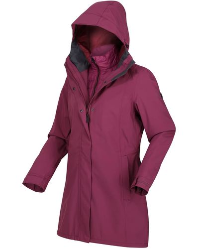 Regatta S Denbury Iii 2-in-1 Waterproof Jacket 18 Amaranth Haze - Purple