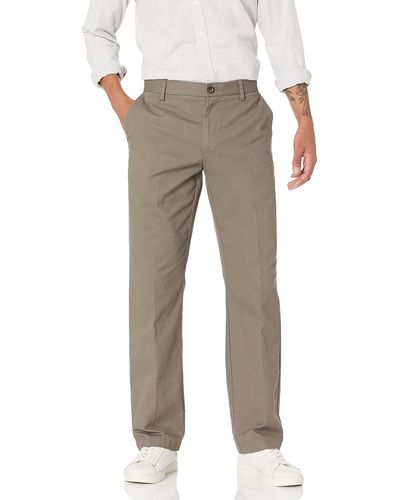 Amazon Essentials Classic-fit Wrinkle-resistant Flat-front Chino Pant - Grey