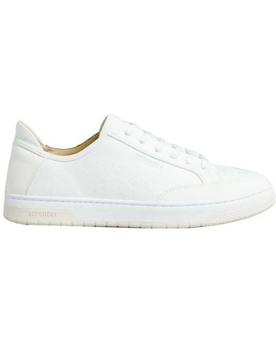 Superdry Vintage Vegan Basket Low Top Sneakers Voor - Wit