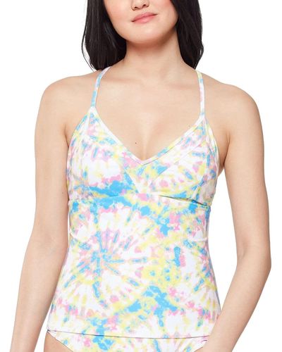 Jessica Simpson Standard Mix & Match Tie Dye Swimsuit Separates - Blue