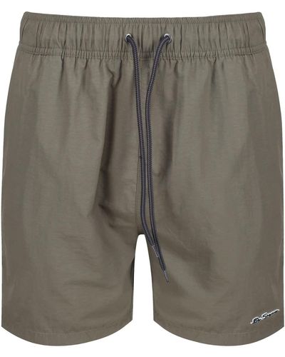 Ben Sherman S Beach Shorts Posy Green S - Grey