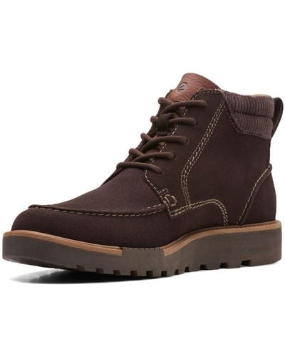 Clarks Barnes Mid Oxford Boot - Brown