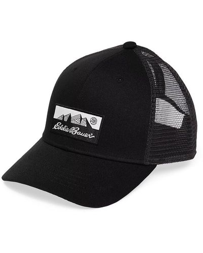 Eddie Bauer Black Graphic Logo Hat