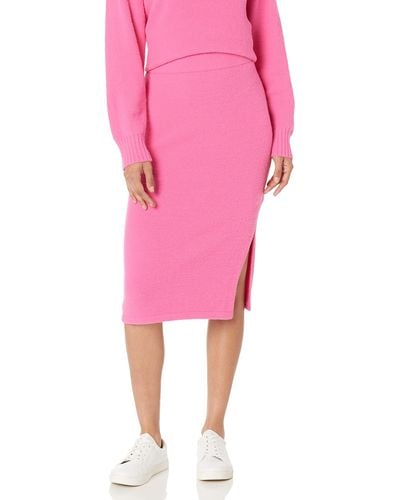 The Drop Omari Cosy Jumper Skirt - Pink