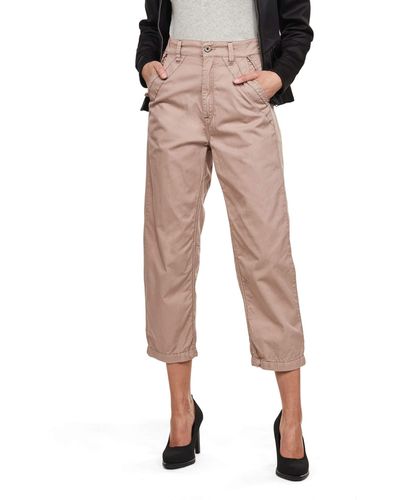 G-Star RAW Broek Army City Mid Bf Tapered Wmn_pants - Naturel