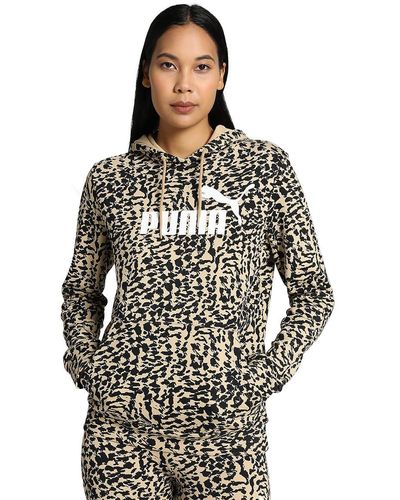 PUMA Sweatshirt ESS+ ANIMAL Hoodie - Grau