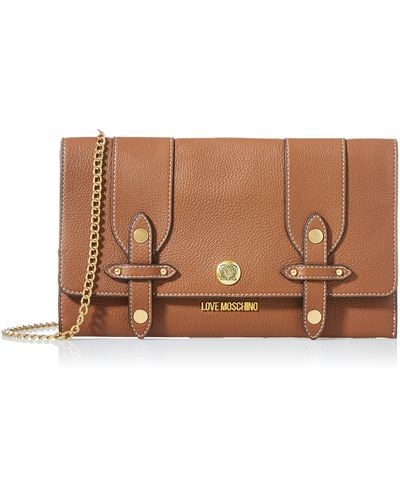 Love Moschino Fall Winter 2021 Collection Shoulder Bag - Brown