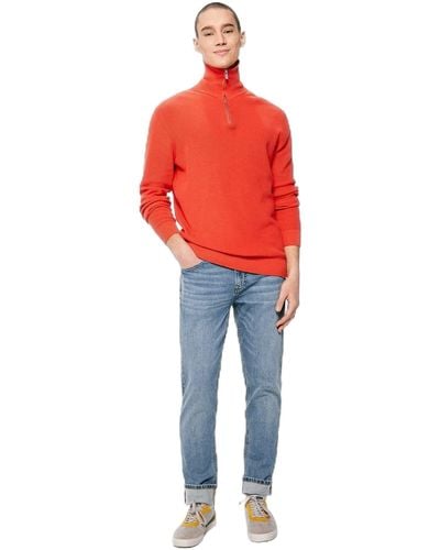 Springfield Jeans Slim Lavado Medio - Rojo
