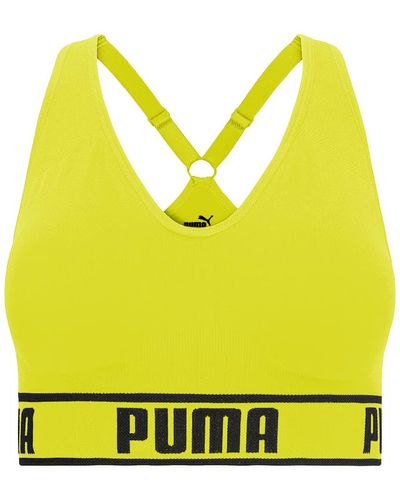 PUMA Seamless Sports Bra - Yellow