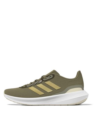 adidas S Run Falcon 3 Running Shoes Olive/gld/grey 5.5 - Green