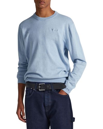 Pepe Jeans Col Rond Andre Pull-Over - Bleu