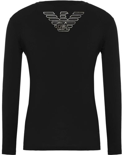 Emporio Armani T-Shirt 111653 CC735 T-Shirt ches Longues - Noir