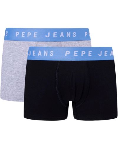 Pepe Jeans Logo Tk Lr 2p Trunks - Blauw