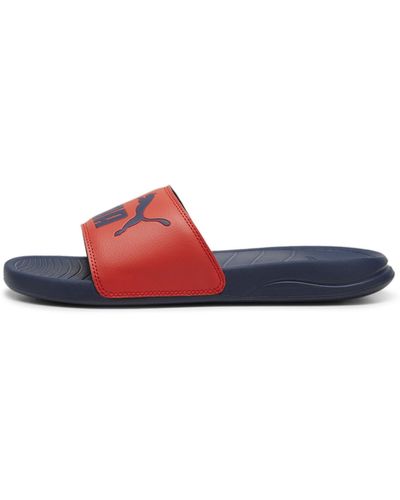 PUMA Adults Popcat 20 Slide Sandals - Red