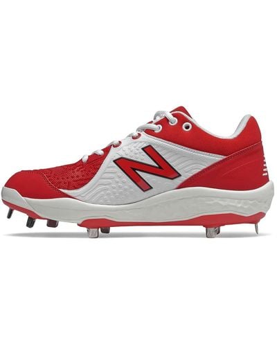 New Balance Chaussures de baseball Fresh Foam 3000 V5 en métal pour homme, - Rouge