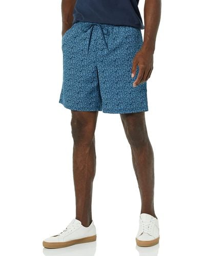 Amazon Essentials Pantalones Cortos con cordón - Azul
