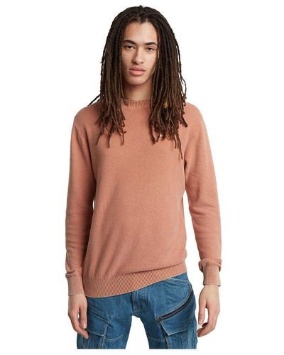 G-Star RAW Moss Knitted Pullover - Rot