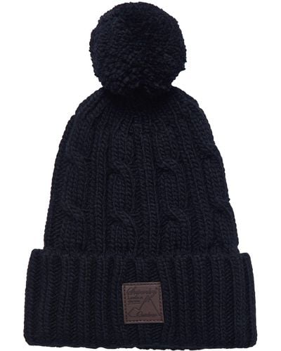 Superdry Trawler Cable Beanie Hat - Black