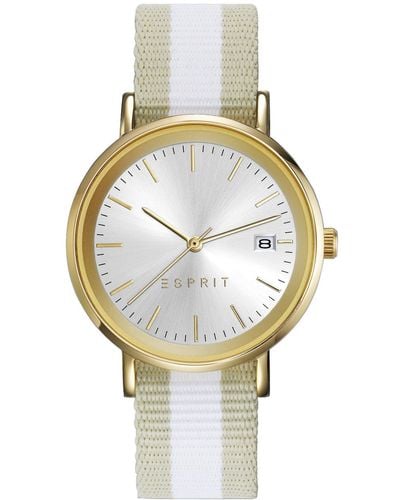 Esprit Analog Quarz Uhr mit Nylon Armband ES108362002 - Natur