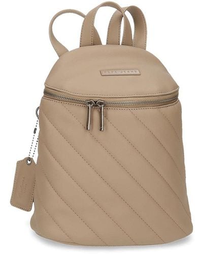 Pepe Jeans Kylie Rugzak Casual Beige 22 X 25 X 10 Cm Kunstleer - Bruin