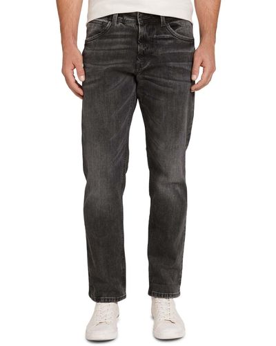 Tom Tailor Marvin Straight Jeans aus recycletem Polyester 1029069 - Grau