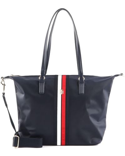 Tommy Hilfiger Poppy Tote Corp Draagtas - Blauw
