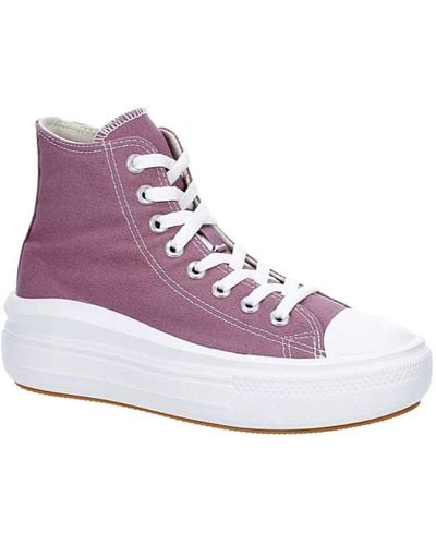Converse Chuck Taylor All Star Lugged Hi Trainers - Purple
