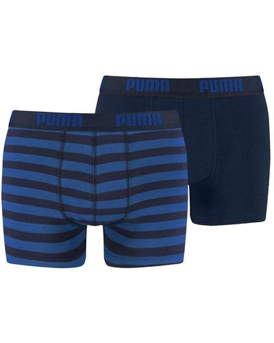 PUMA Striped Boxer 2er Pack - Blau