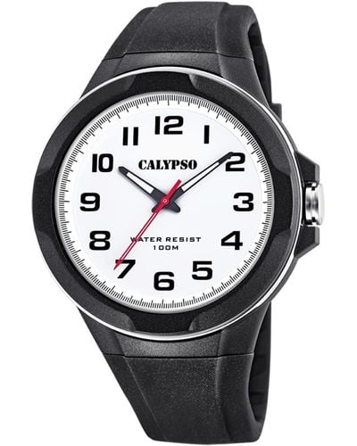 Calypso St. Barth S Analogue Classic Quartz Watch With Plastic Strap K5781/1 - Metallic