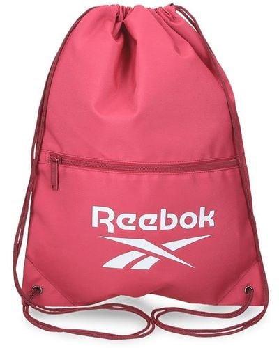 Reebok Ashland Backpack Sack With Zip Pink 35x46cm Polyester By Joumma Bags - Red