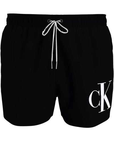 Calvin Klein Badehose Badeshort Short Drawstring Gr. 4XL Schwarz