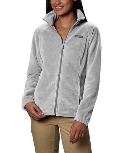 Columbia Benton Springs Full Zip Jacket, Soft Fleece With Classic Fit - Grey