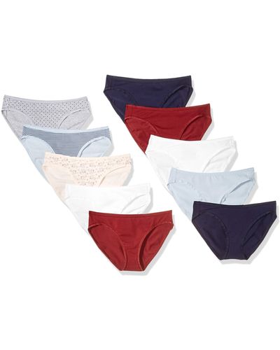 Amazon Essentials Katoenen Bikini Slip Ondergoed - Wit