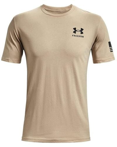 Under Armour New Freedom Flag T-shirt - Natural