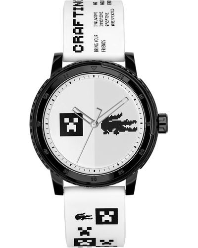 Lacoste Quartz Horloge Met Siliconen Band - Meerkleurig