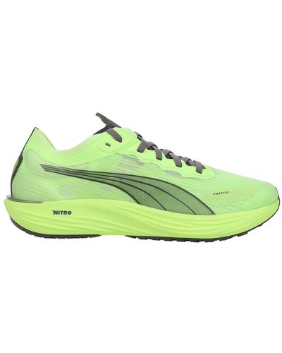 PUMA Mens Liberate Nitro 2 Running Trainers Shoes - Green, Green, 12