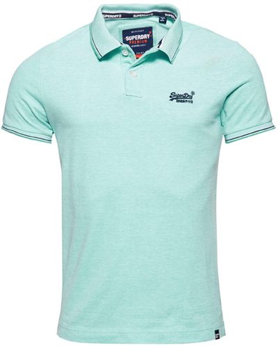 Superdry Classic Poolside Pique Polo - Blue