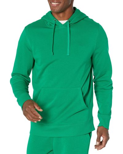 Amazon Essentials Lightweight Long-sleeve French Terry Hooded Sweatshirt - Green