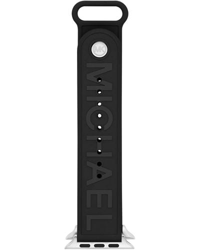 Michael Kors 42/44mm Black Rubber Band For Apple Watch®