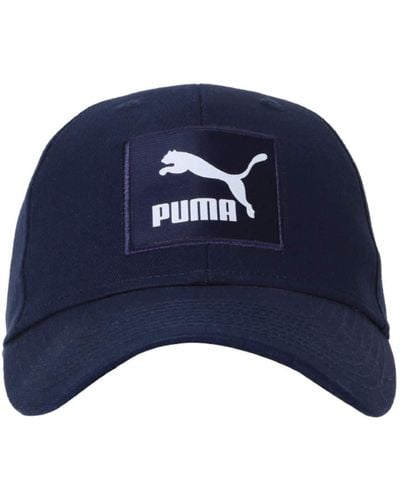 PUMA Classics Archive Logo Label Baseball Cap Peacoat Adult - Blue