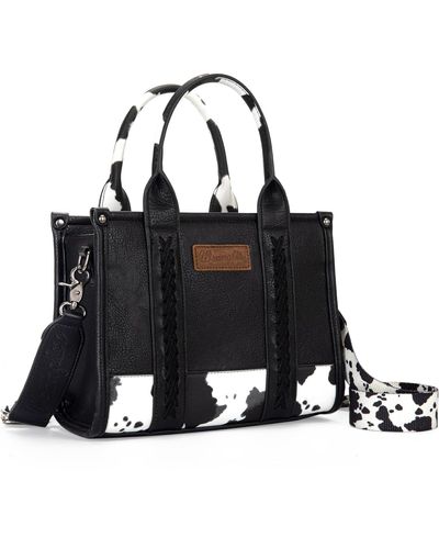Wrangler Top-handle Handbags For Tote Bag For Work Crossbody Purses - Black