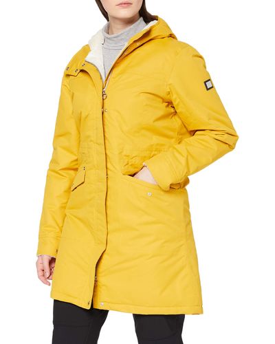 Regatta Lady Country Jacket Coolweave Cotton Wax Finish - Geel