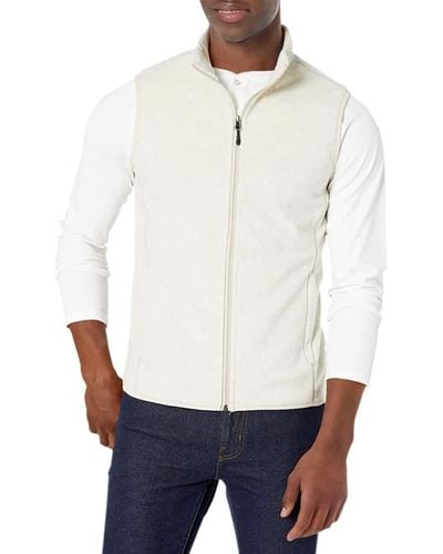 Amazon Essentials Full-zip Polar Fleece Vest - White