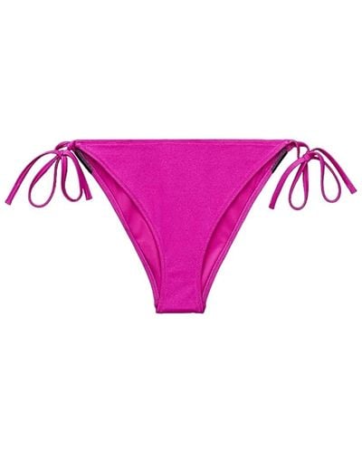 Calvin Klein Freche Seitenkrawatte Bikini-Unterteile - Lila