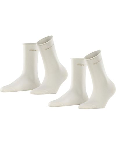 Esprit Basic Pure 2-pack Socks - White
